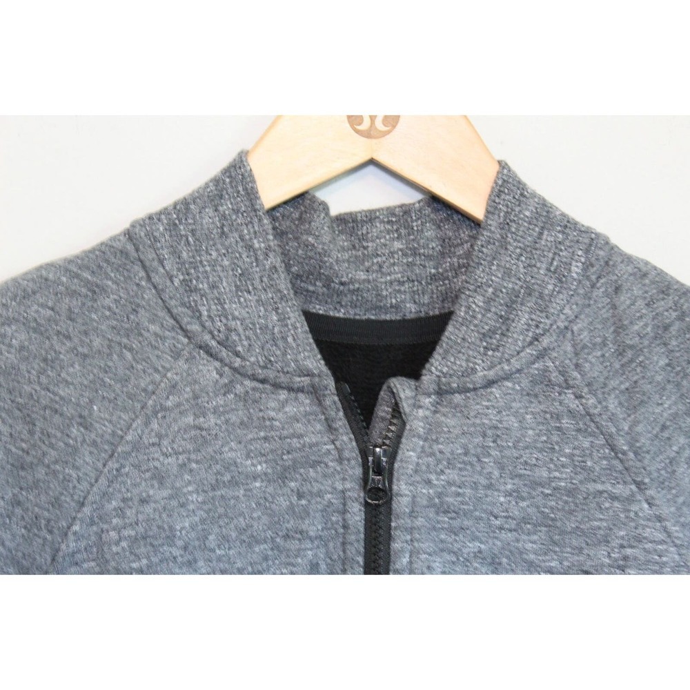 Lululemon Pleat To Street Bomber Jacket Heathered Gray Women's Size 10 H11148 - Picture 6 of 16
